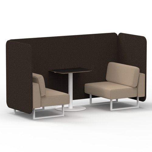 Brixworth 2 Seater Bench Booth With White Legs And Black Table With White Leg In Synergy Fabric Wed Panels And Affix Sofa Brixworth 2 Seater Bench Booth With White Legs And Black Table With White Leg In Synergy Fabric Wed Panels And Affix Sofa