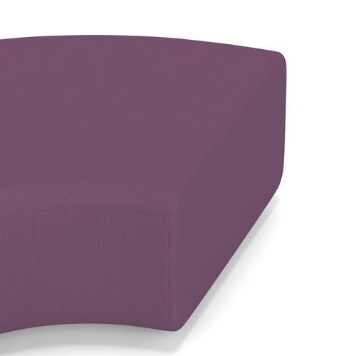 Mawsley Modular Seating 90 Degree Backless Curved Unit in Era - Prime