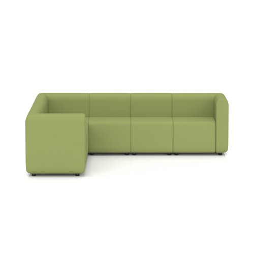 Mawsley Modular Seating Set L-Shaped Corner Sofa 7 Seater With Arms in Era - Endurance