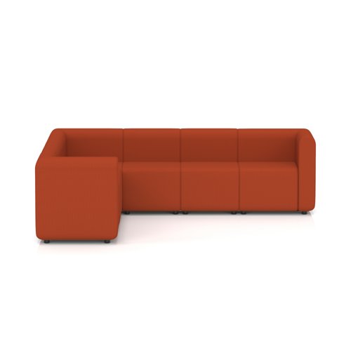 Mawsley Modular Seating Set L-Shaped Corner Sofa 7 Seater With Arms in Era - Experience
