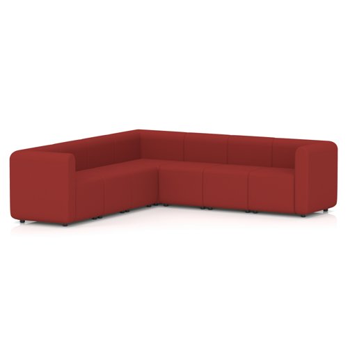 Mawsley Modular Seating Set L-Shaped Corner Sofa 7 Seater With Arms in Era - Extent