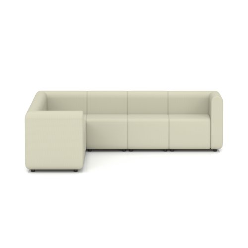 Mawsley Modular Seating Set L-Shaped Corner Sofa 7 Seater With Arms in Era - Futurist