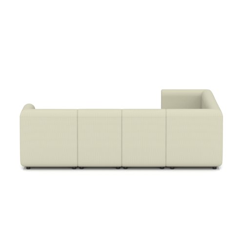 Mawsley Modular Seating Set L-Shaped Corner Sofa 7 Seater With Arms in Era - Futurist