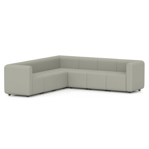 Mawsley Modular Seating Set L-Shaped Corner Sofa 7 Seater With Arms in Era - Generation