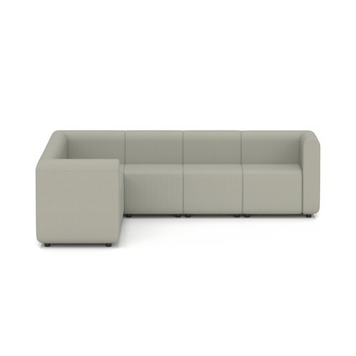 Mawsley Modular Seating Set L-Shaped Corner Sofa 7 Seater With Arms in Era - Generation