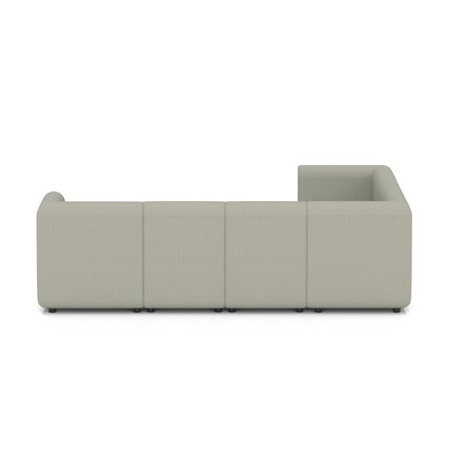 Mawsley Modular Seating Set L-Shaped Corner Sofa 7 Seater With Arms in Era - Generation