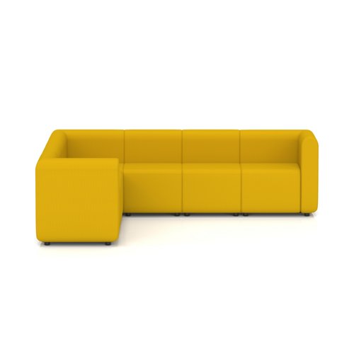 Mawsley Modular Seating Set L-Shaped Corner Sofa 7 Seater With Arms in Era - Occasion