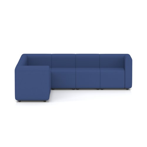 Mawsley Modular Seating Set L-Shaped Corner Sofa 7 Seater With Arms in Era - Perennial