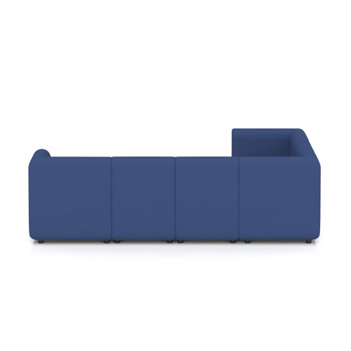 Mawsley Modular Seating Set L-Shaped Corner Sofa 7 Seater With Arms in Era - Perennial