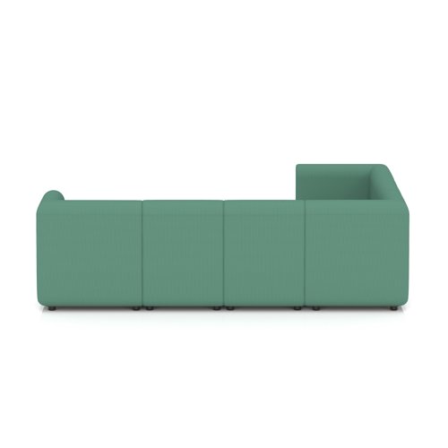 Mawsley Modular Seating Set L-Shaped Corner Sofa 7 Seater With Arms in Era - Rest
