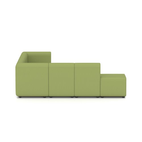 Mawsley Modular Seating Set L-Shaped Corner Sofa 7 Seater With Left Arms in Era - Endurance
