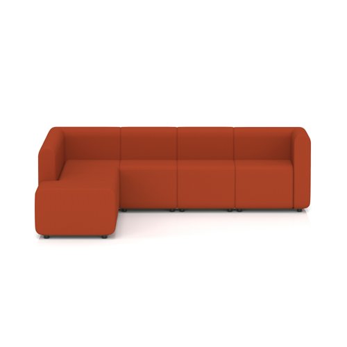 Mawsley Modular Seating Set L-Shaped Corner Sofa 7 Seater With Left Arms in Era - Experience
