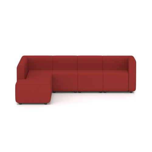 Mawsley Modular Seating Set L-Shaped Corner Sofa 7 Seater With Left Arms in Era - Extent