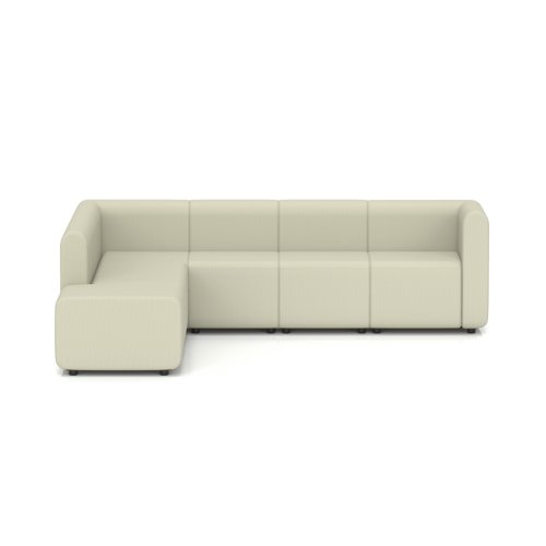 Mawsley Modular Seating Set L-Shaped Corner Sofa 7 Seater With Left Arms in Era - Futurist