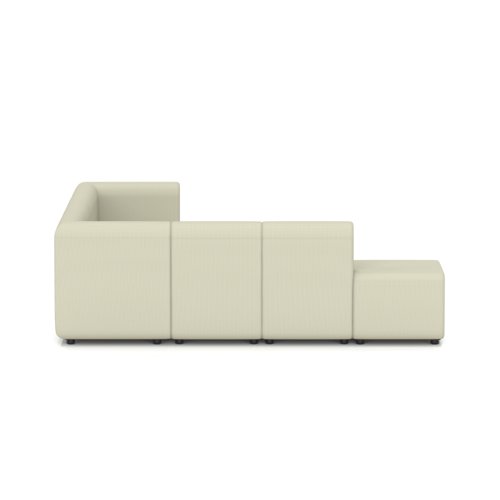 Mawsley Modular Seating Set L-Shaped Corner Sofa 7 Seater With Left Arms in Era - Futurist