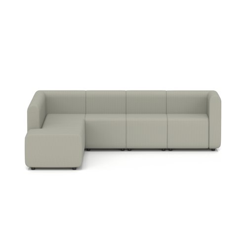 Mawsley Modular Seating Set L-Shaped Corner Sofa 7 Seater With Left Arms in Era - Generation