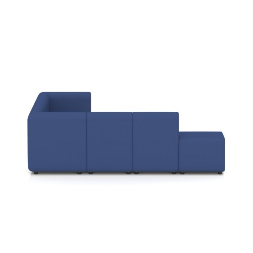 Mawsley Modular Seating Set L-Shaped Corner Sofa 7 Seater With Left Arms in Era - Perennial