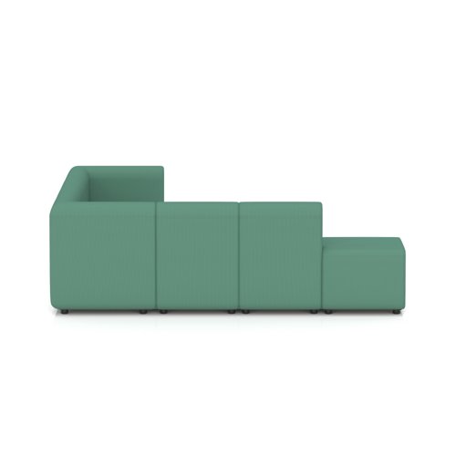 Mawsley Modular Seating Set L-Shaped Corner Sofa 7 Seater With Left Arms in Era - Rest