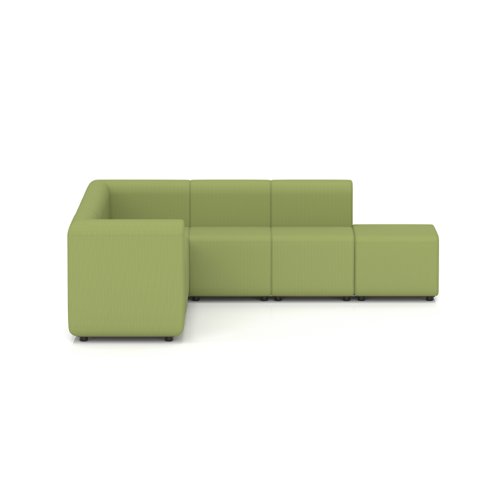 Mawsley Modular Seating Set L-Shaped Corner Sofa 7 Seater With Right Arms in Era - Endurance