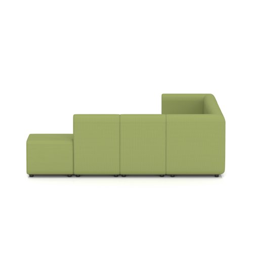Mawsley Modular Seating Set L-Shaped Corner Sofa 7 Seater With Right Arms in Era - Endurance