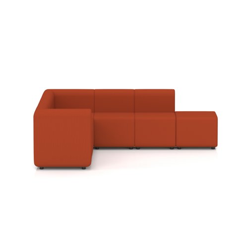Mawsley Modular Seating Set L-Shaped Corner Sofa 7 Seater With Right Arms in Era - Experience