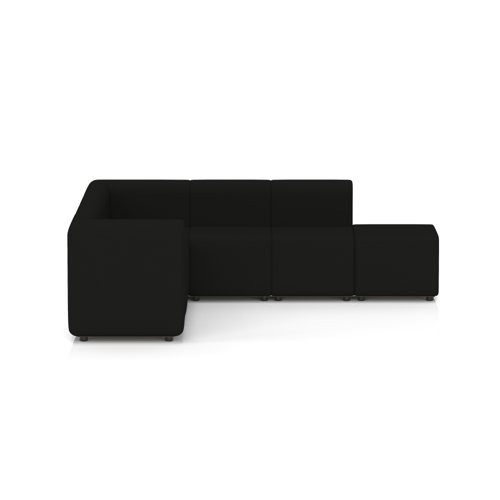 Mawsley Modular Seating Set L-Shaped Corner Sofa 7 Seater With Right Arms in Era - Forward