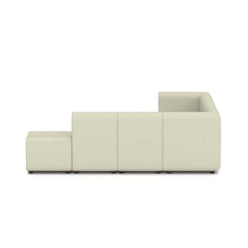 Mawsley Modular Seating Set L-Shaped Corner Sofa 7 Seater With Right Arms in Era - Futurist