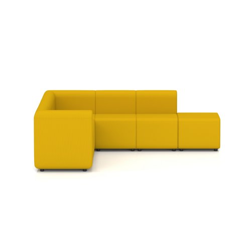 Mawsley Modular Seating Set L-Shaped Corner Sofa 7 Seater With Right Arms in Era - Occasion