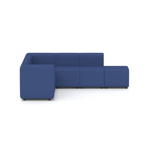 Mawsley Modular Seating Set L-Shaped Corner Sofa 7 Seater With Right Arms in Era - Perennial