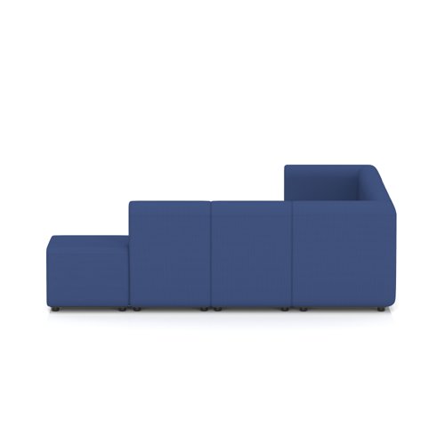 Mawsley Modular Seating Set L-Shaped Corner Sofa 7 Seater With Right Arms in Era - Perennial