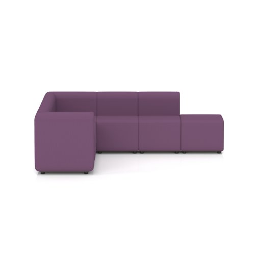 Mawsley Modular Seating Set L-Shaped Corner Sofa 7 Seater With Right Arms in Era - Prime