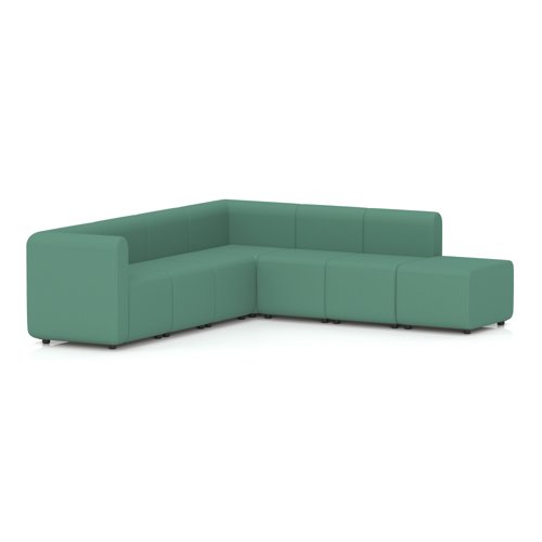 Mawsley Modular Seating Set L-Shaped Corner Sofa 7 Seater With Right Arms in Era - Rest