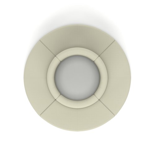 Mawsley Modular Seating Set Circular island High Back in Era - Futurist