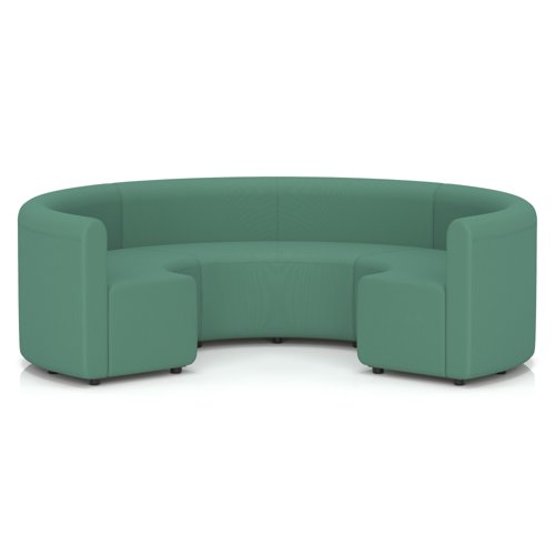 Mawsley Modular Seating Set Circular Booth Low Back in Era - Rest