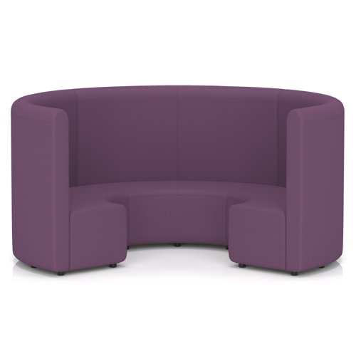 Mawsley Modular Seating Set Circular Booth High Back in Era - Prime