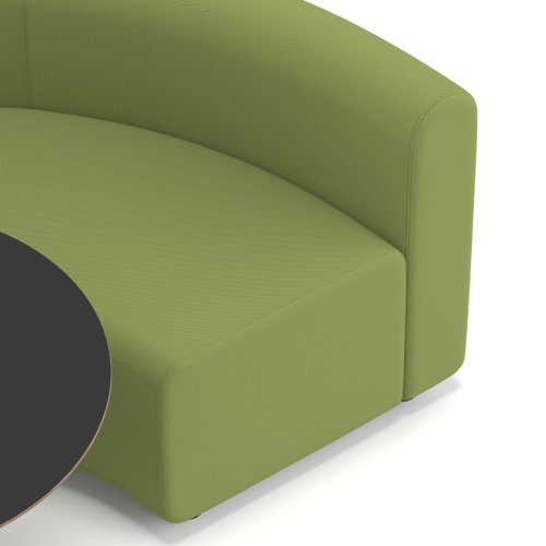 Mawsley Modular Seating Set Circular Booth Low Back With Black Table in Era - Endurance