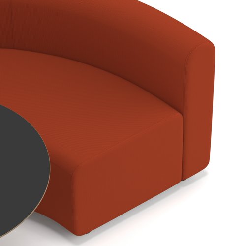 Mawsley Modular Seating Set Circular Booth Low Back With Black Table in Era - Experience