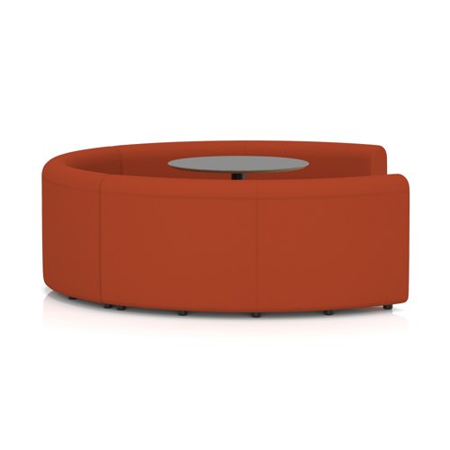 Mawsley Modular Seating Set Circular Booth Low Back With Black Table in Era - Experience