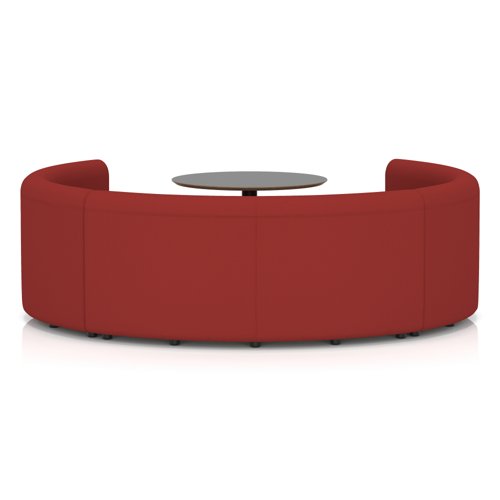 Mawsley Modular Seating Set Circular Booth Low Back With Black Table in Era - Extent