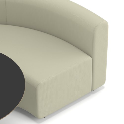 Mawsley Modular Seating Set Circular Booth Low Back With Black Table in Era - Futurist