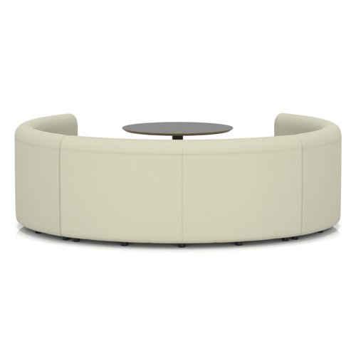 Mawsley Modular Seating Set Circular Booth Low Back With Black Table in Era - Futurist