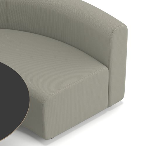 Mawsley Modular Seating Set Circular Booth Low Back With Black Table in Era - Generation