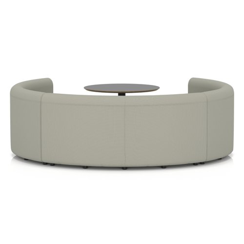 Mawsley Modular Seating Set Circular Booth Low Back With Black Table in Era - Generation