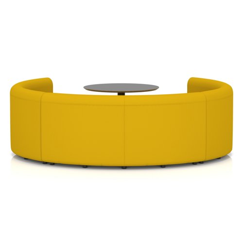 Mawsley Modular Seating Set Circular Booth Low Back With Black Table in Era - Occasion