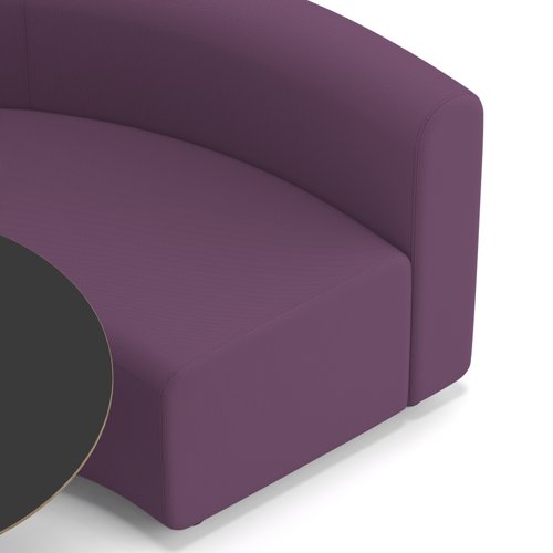 Mawsley Modular Seating Set Circular Booth Low Back With Black Table in Era - Prime