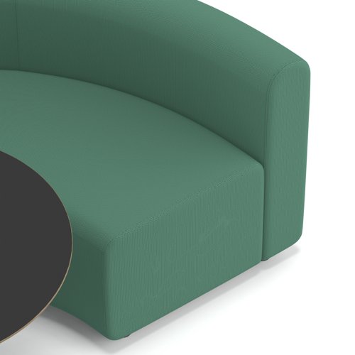 Mawsley Modular Seating Set Circular Booth Low Back With Black Table in Era - Rest
