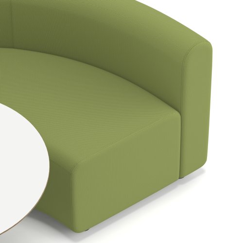 Mawsley Modular Seating Set Circular Booth Low Back With White Table in Era - Endurance