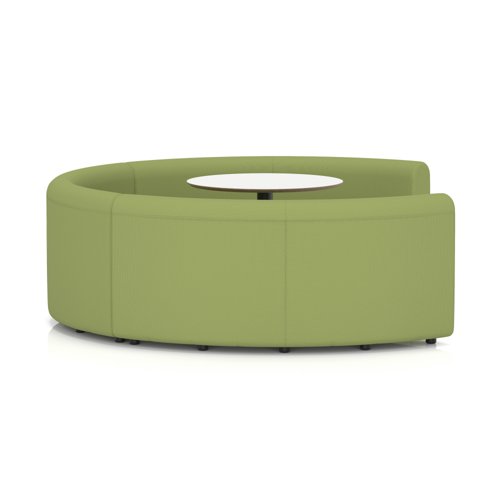 Mawsley Modular Seating Set Circular Booth Low Back With White Table in Era - Endurance