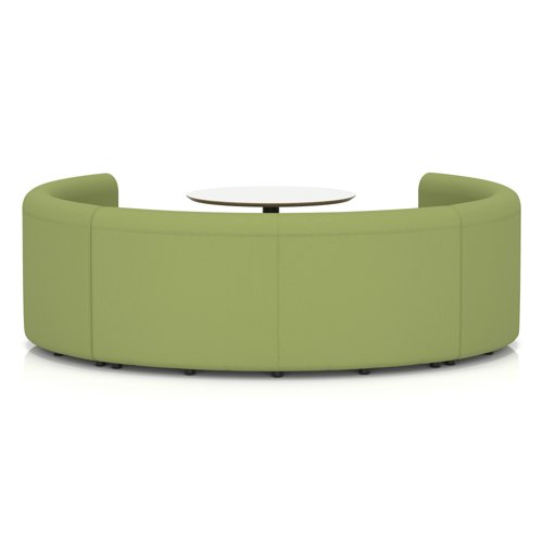 Mawsley Modular Seating Set Circular Booth Low Back With White Table in Era - Endurance