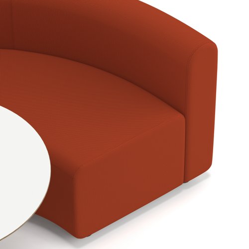 Mawsley Modular Seating Set Circular Booth Low Back With White Table in Era - Experience